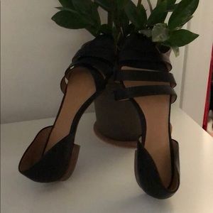 Madewell black flats.  Size 6